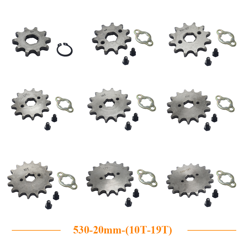 530 Chain - Motocicleta Front Drive Gear Motor Sprocket,