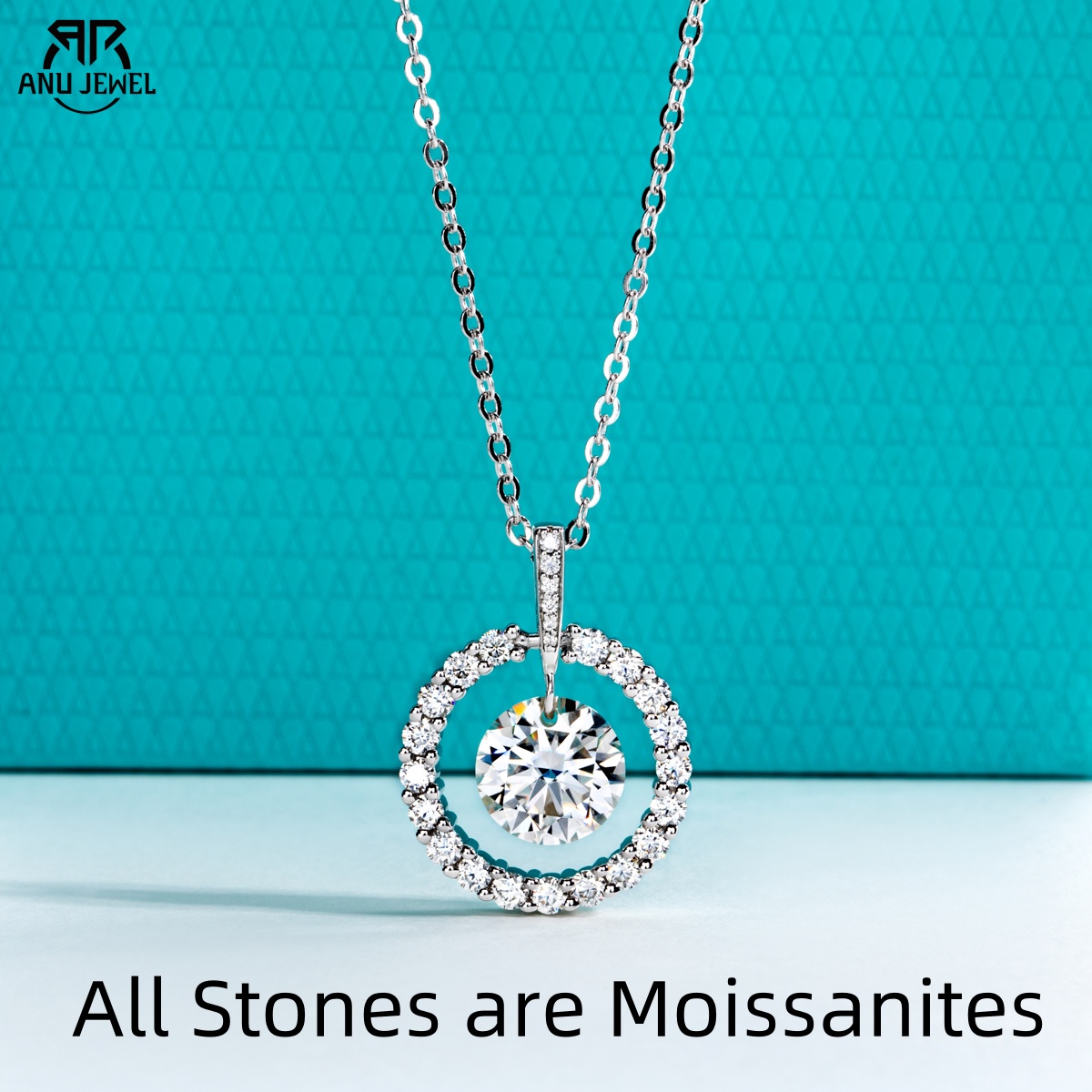 Ansi Chain - Anujewel 3ct d cor moissanite diamante