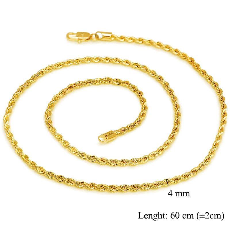 Joias XP -- (60 cm x 4 mm) Col - Xcm Chain avaliação e preço