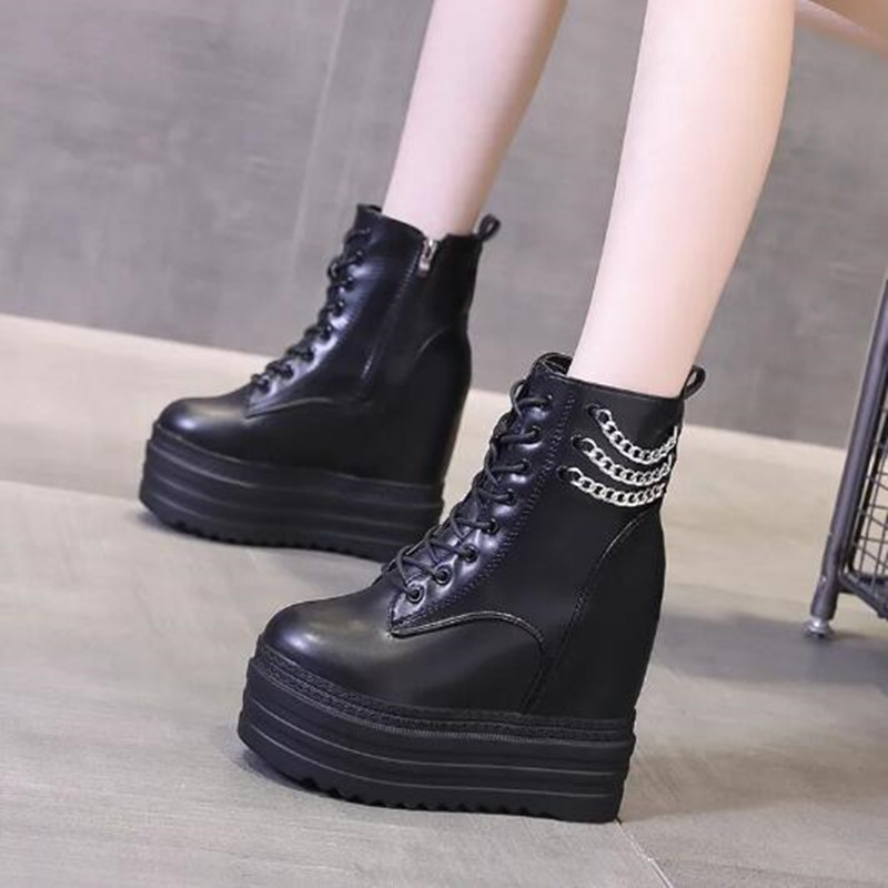 Novas mulheres botas de tornoz - Motorcycle Chain avaliação e preço