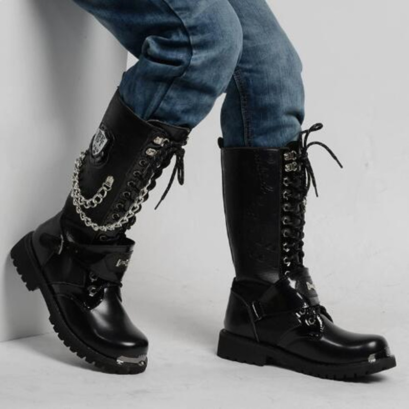 Botas de Motocicleta Masculina - Steel Chain avaliação e preço